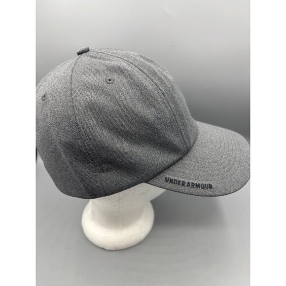 Under Armour Womens Hat Gray Adjustable Cap M/L Ponytail‎ Open Back - Picture 2 of 6